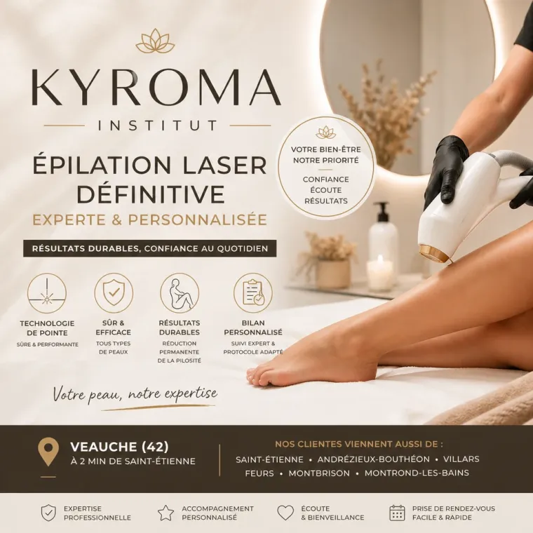 L'épilation laser définitive : une solution durable face aux troubles hormonaux, Veauche, Kyroma Institut